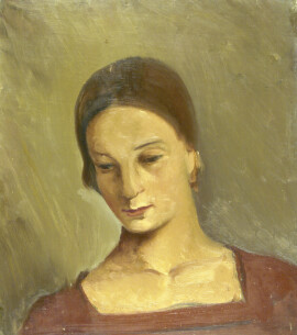 Ряжский Г.Г. Женский портрет. 1930-е. Картон, масло