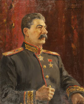 Герасимов А.В. Поясной портрет И.В. Сталина. 1944. Холст, масло